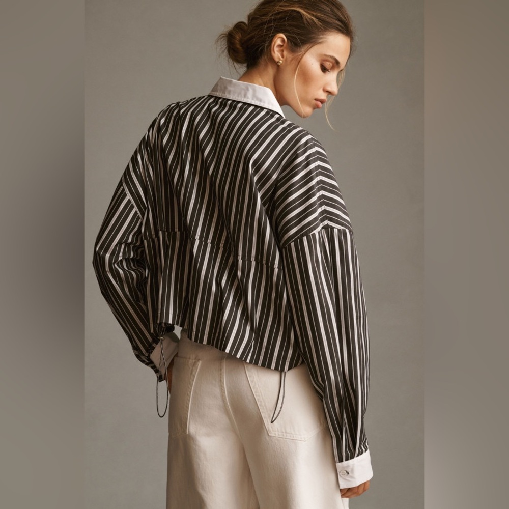 Moon River Cropped Button Up - image 4